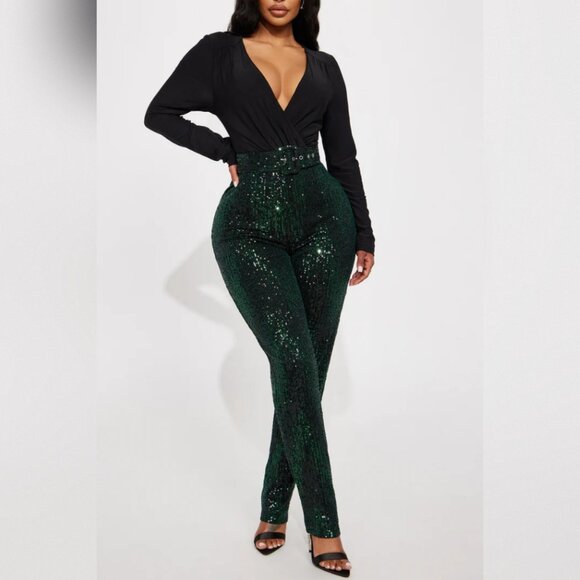Sequin Jumpsuit - Hunter - Picture 1 of 2